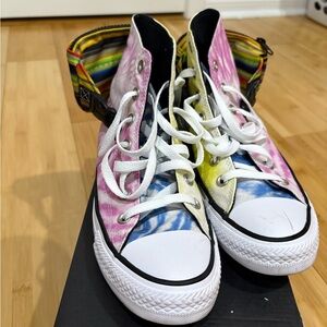 Converse Women’s Sneakers in Pink, Yellow, and Blue